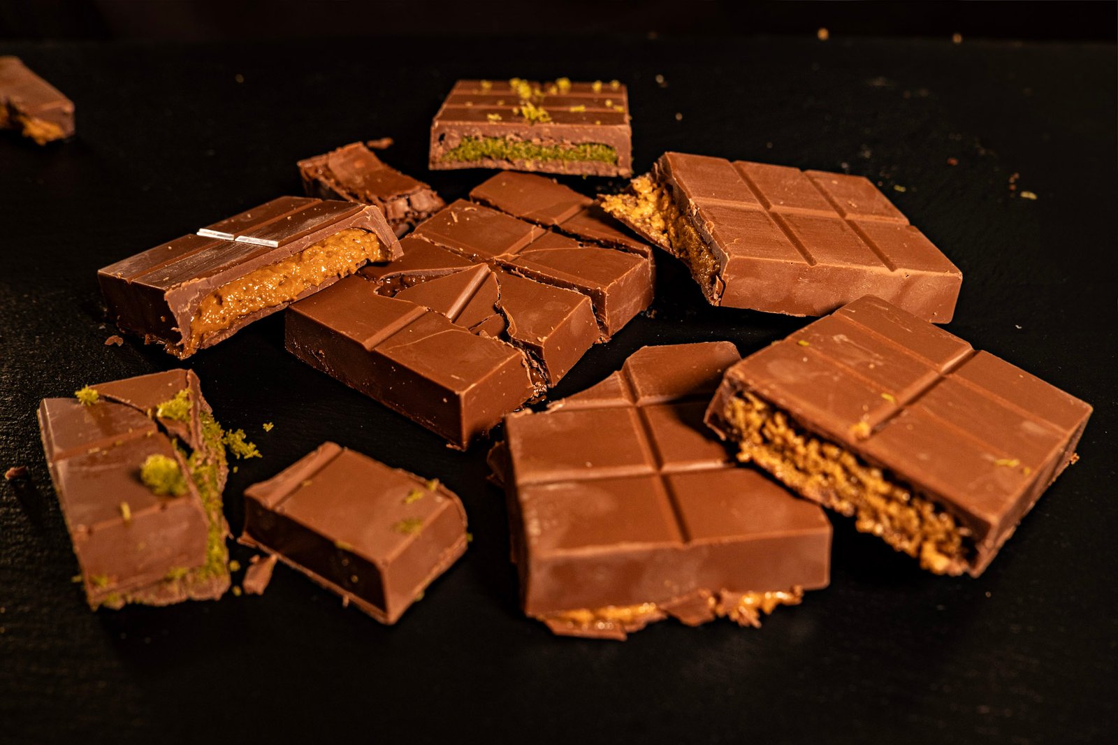 Tablettes de chocolats fourrées Les Ptits Freres